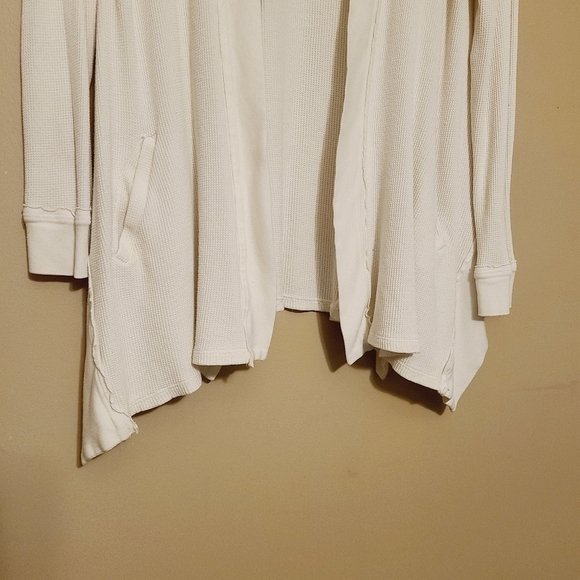 Splendid | Women's Cream Open Henley Tunic Top (Size Medium) - Picture 10 of 14